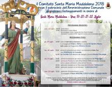 Eventi - Programma 2018 Santa Maria Maddalena - Uras - Oristano