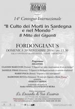 Eventi - Il Culto dei Morti in Sardegna e nel Mondo - Il Mito dei Giganti - Fordongianus - Oristano