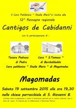 Eventi - Cantigos de Cabidanni - Magomadas - Oristano