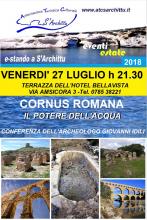 Eventi - E-stando a S'Archittu - Conferenza sull'archeologia - Cornus Romana, il potere dell'acqua - S'Archittu - Cuglieri - Oristano