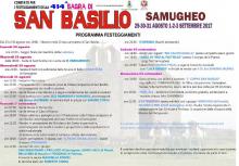 Eventi - San Basilio - Programma 2017 - Samugheo - Oristano