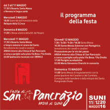 Eventi - San Pancrazio - Suni - Oristano
